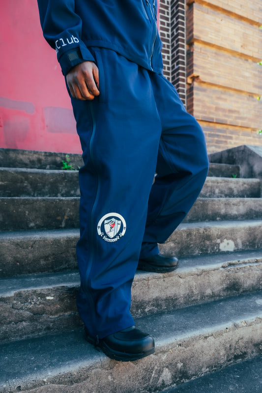 NAVY BLUE SKI CLUB WINDBREAKER SUIT