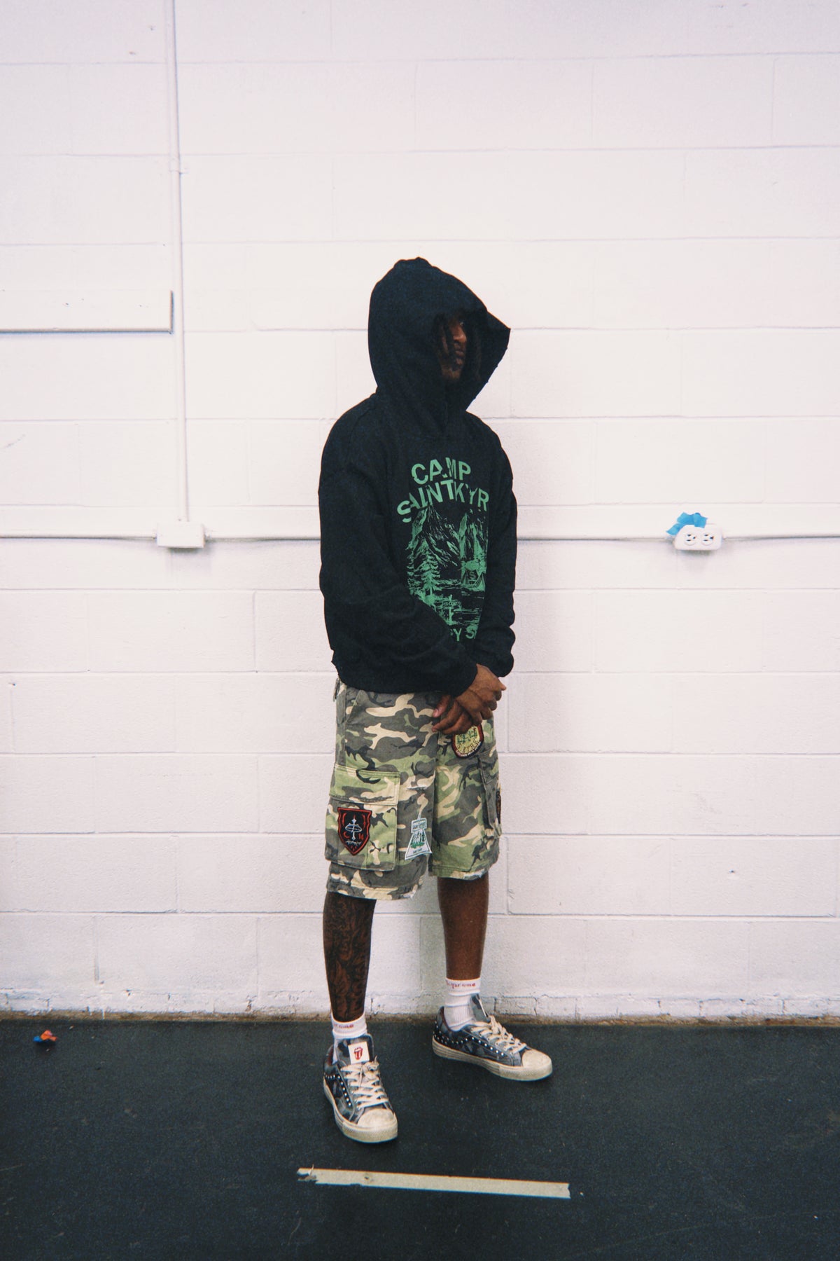 GREEN SK CAMPER SHORTS