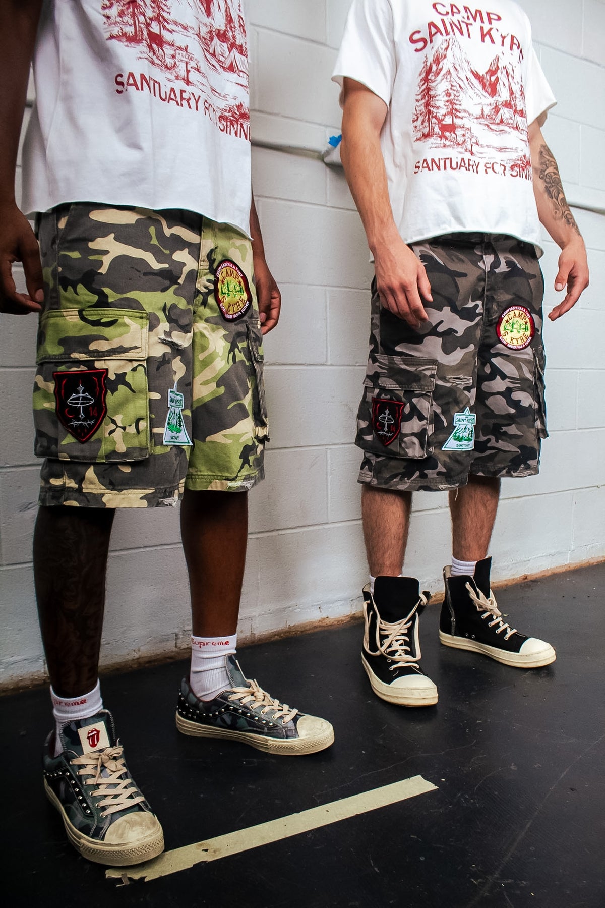 GREEN SK CAMPER SHORTS