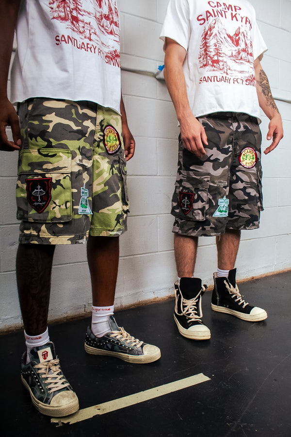 GREEN SK CAMPER SHORTS